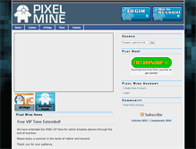 Tablet Screenshot of pixelminegames.com